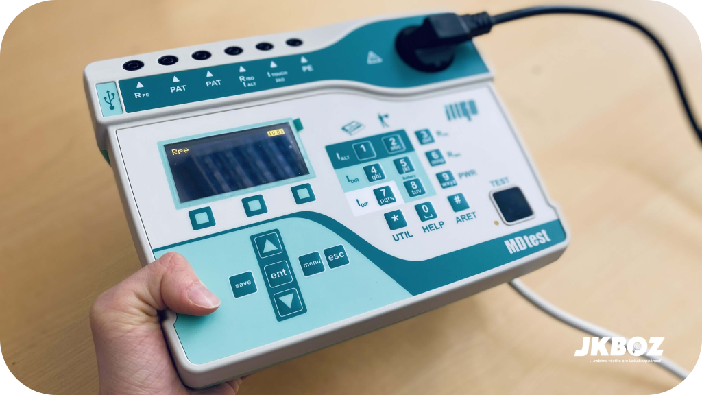MD test, zariadenie na revízie elektrických zdravotníckych zariadení.